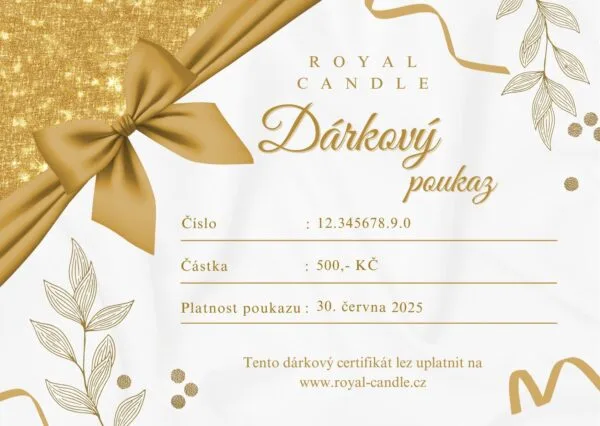 Dárkový poukaz v hodnotě 500Kč